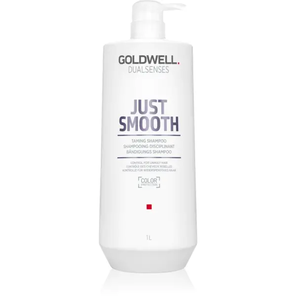 Goldwell Dualsenses Just Smooth sampon pentru indreptarea parului pentru par indisciplinat 1000 ml