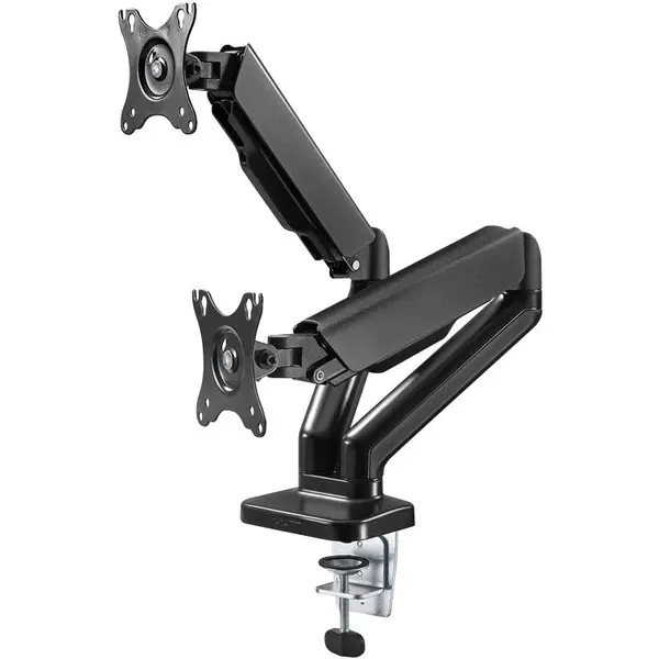Goobay Suport Monitor Goobay Double Monitor Mount with Gas Spring, 17-32 inch, VESA 75x75/100x100, 18 kg, Negru
