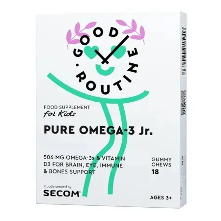 Good Routine Pure Omega-3 Junior, 18 jeleuri, Secom