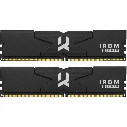 GOODRAM Kit Dual Memorie RAM Goodram IRDM, capacitate 64GB (2x32GB), frecventa 6000MHz DDR5, CL30, Intel XMP 3.0/AMD EXPO, Negru