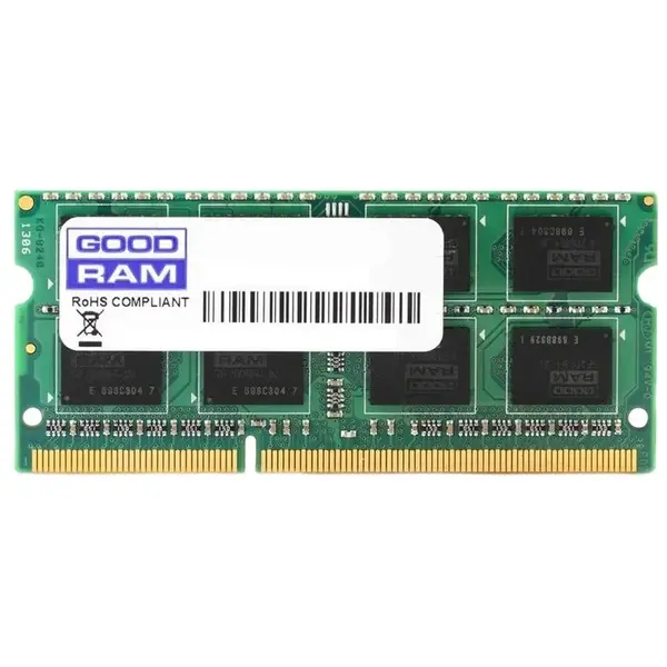 GOODRAM Memorie RAM 8 GB sodimm DDR3, 1.5V, 1600 Mhz, GoodRam pentru laptop, GR1600S364L11/8G