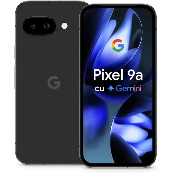 Google Telefon mobil Google Pixel 9a, Dual SIM, 256GB, 8GB RAM, 5G, Obsidian