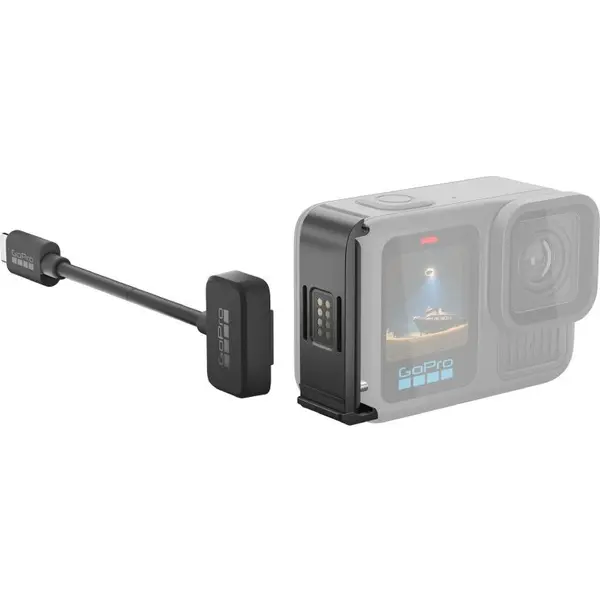 GoPro Accesoriu Camere video GoPro Kit usita + cablu alimentare magnetice Contacto pentru HERO11/12/13, Negru