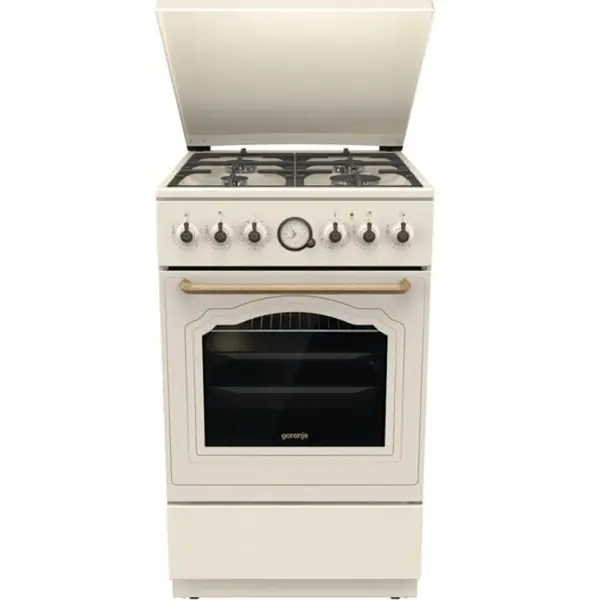 Gorenje Aragaz Gorenje, mixt, 4 arzatoare, cuptor electric 70L, Clasa A