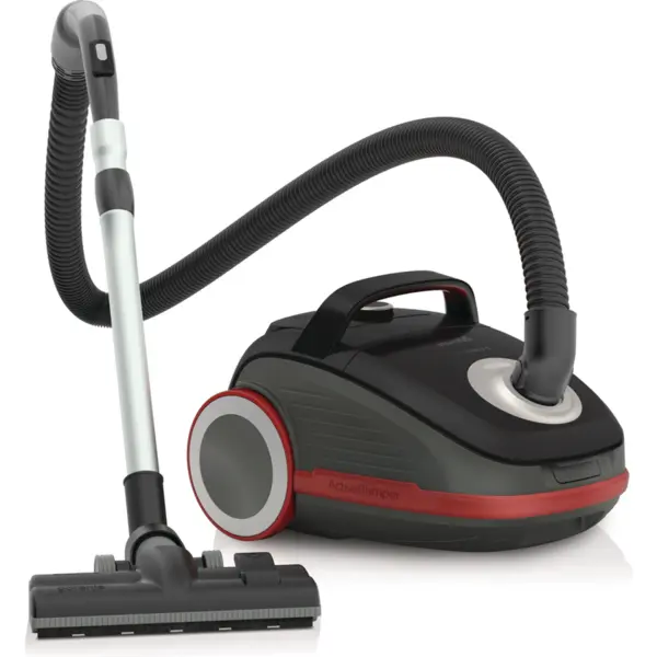 Gorenje Aspirator cu sac, Gorenje, VCEA22GPLBKCY, 188W, Rezervor de praf 3 l, HEPA, Cap de aspirare XPANDZONE, Negru