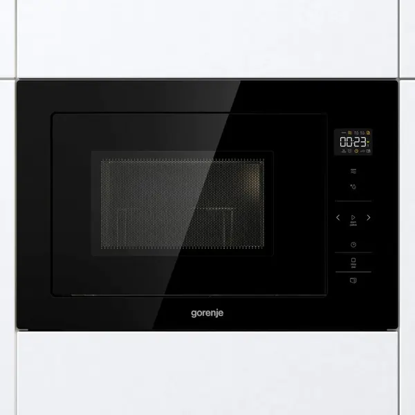 Gorenje Cuptor cu microunde incorporabil Gorenje BM251SG2BG, capacitate 25l, 900W, 15 programe, control tactil, Sticla Neagra
