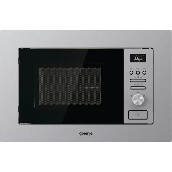 Gorenje Cuptor cu microunde incorporabil Gorenje BMI201AG1X, 20l, 800 W, grill, Inox