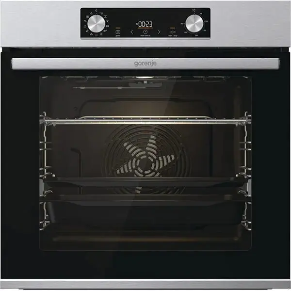 Gorenje Cuptor Incorporabil GORENJE BOS6737E13X, Electric, Autocuratare Hidrolitica, 77 l, Clasa A, Inox-Negru