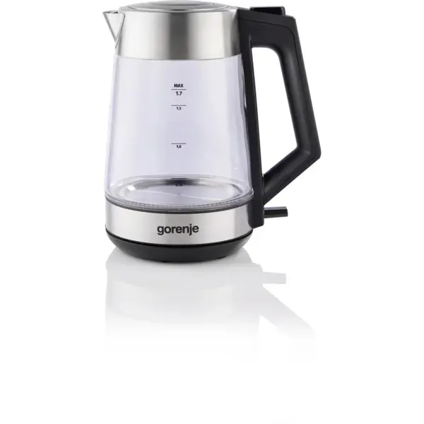 Gorenje Fierbator Electric Gorenje K17OGS, 1.7 L, 2200 W, Sticla-Otel inoxidabil