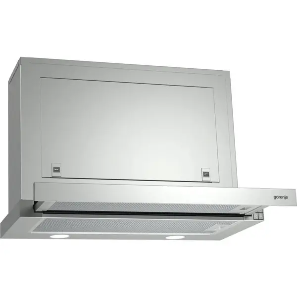 Gorenje Hota Gorenje, BHP623E8X, Telescopica, Clasa de eficienta energetica B, Latime 60 cm, 610 mA³/h, Control mecanic, LED, Otel inoxidabil