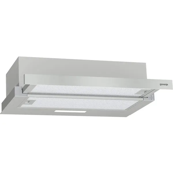 Gorenje Hota incorporabila telescopica TH62E3X, Putere de absortie 350 mc/h, Clasa C, Inox-Argintiu