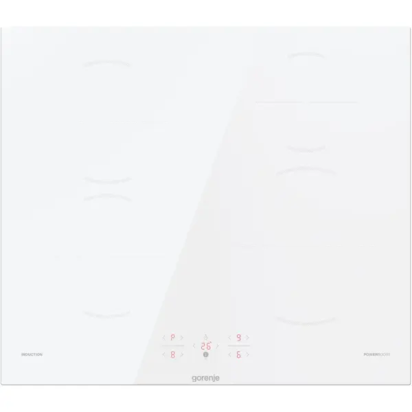Gorenje Plita incorporabila Gorenje GI6401WSC, Inductie, 4 zone de gatit, PowerBoost, Touch Control, 60 cm, Alb