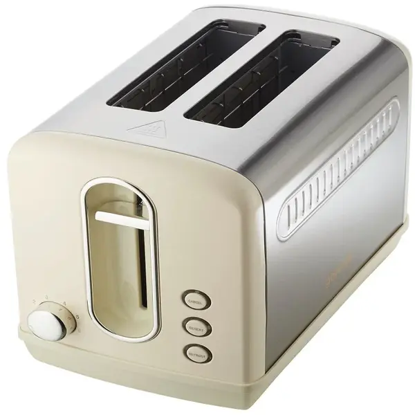 Gorenje Prajitor de paine Gorenje T1100CLI, 950W, Grad de rumenire ajustabil, Bej/Gri