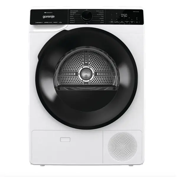 Gorenje Uscator cu pompa de caldura Gorenje DPNA92WIFI/PL , 15 Programe A++ , 9Kg , 64Db , Control prin WIFI , Alb-Negru