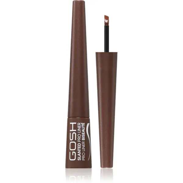 GOSH COPENHAGEN Slanted Pro Liner eyeliner culoare 003 Matt Brown 2.5 ml