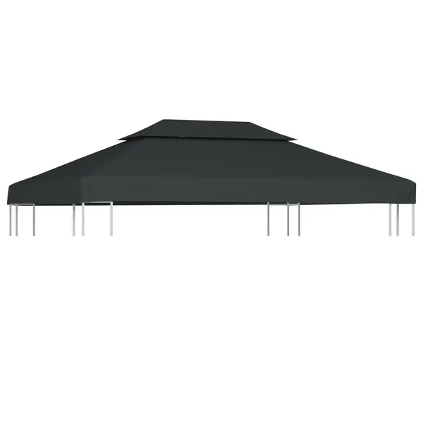 Gossi acoperis de pavilion, 2 niveluri, antracit, 4x3 m, 310 g/m2