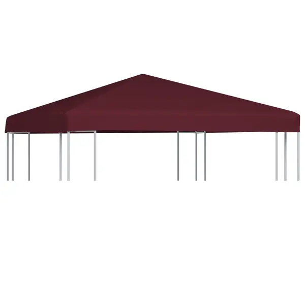 Gossi acoperis pentru pavilion, 310 g/m2, rosu bordo, 3 x 3 m