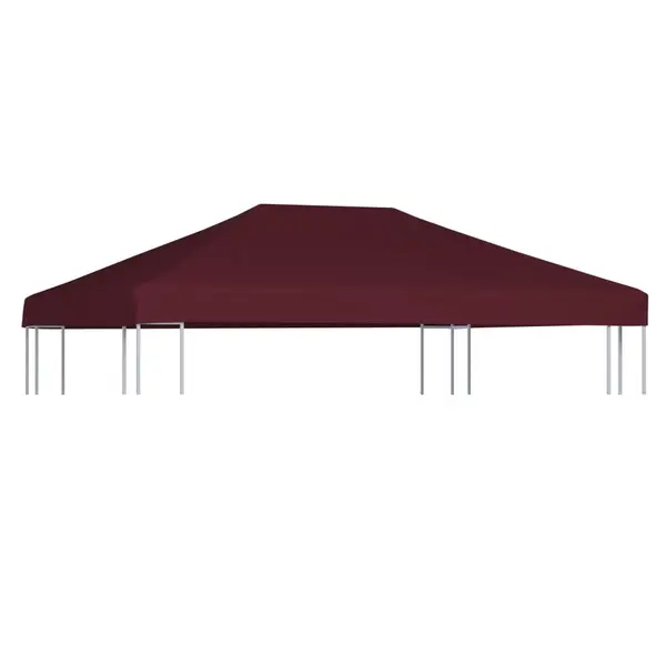 Gossi acoperis pentru pavilion, 310 g/m2, rosu bordo, 3 x 4 m