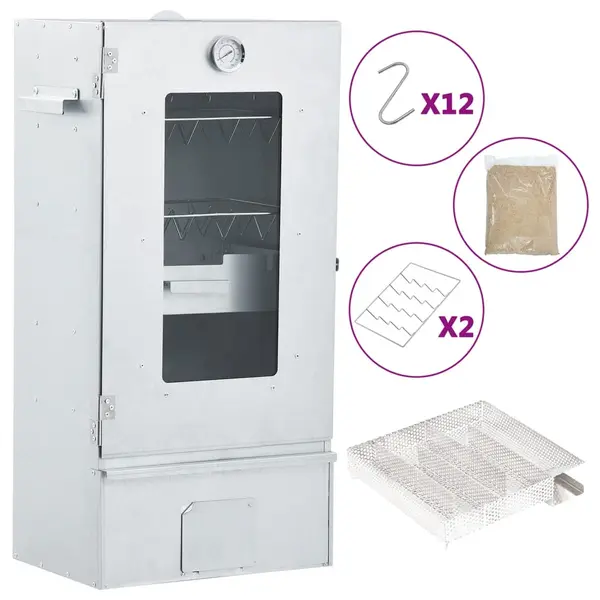 Gossi afumatoare cuptor/gratar, generator fum rece, otel galvanizat