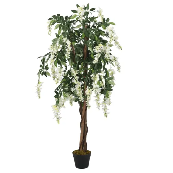 Gossi arbore artificial wisteria 840 frunze 150 cm verde si alb