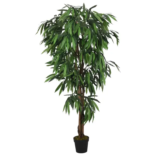 Gossi arbore de mango artificial 600 de frunze 150 cm verde
