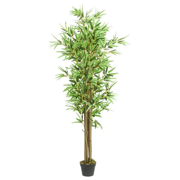 Gossi arbore din bambus artificial 1288 de frunze 180 cm verde