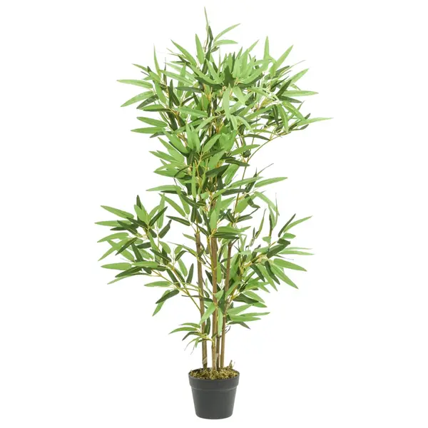 Gossi arbore din bambus artificial 552 de frunze 120 cm verde