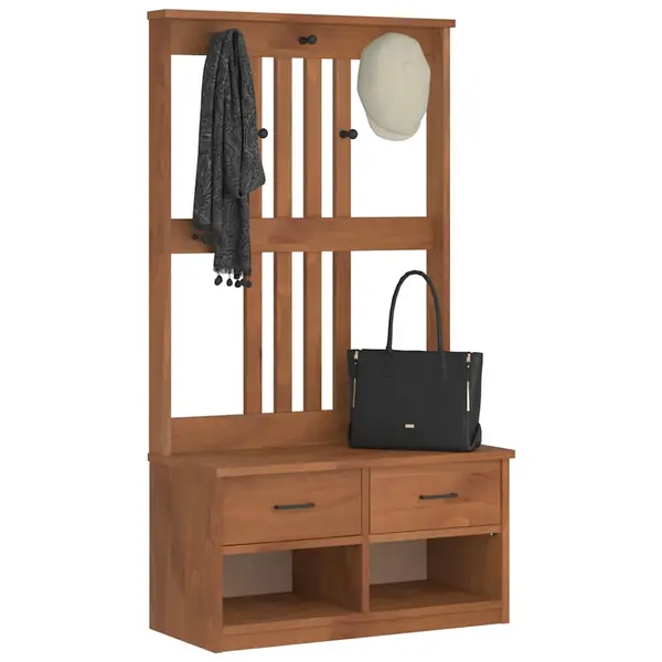 Gossi arborele „sandens” 87x40x159,5 cm din lemn masiv de pin