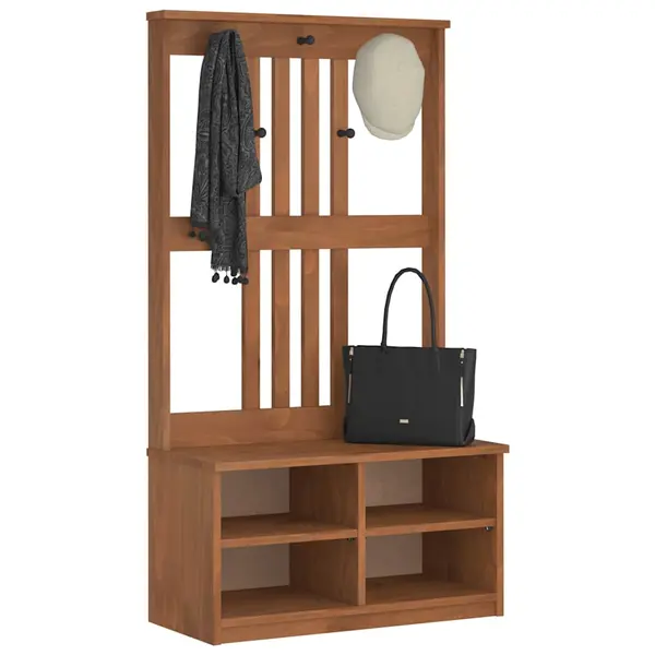 Gossi arborele „sandens” 87x40x159,5 cm din lemn masiv de pin