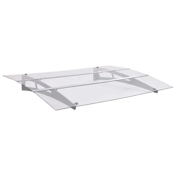 Gossi baldachin usa argintiu si transparent 150x90 cm pet