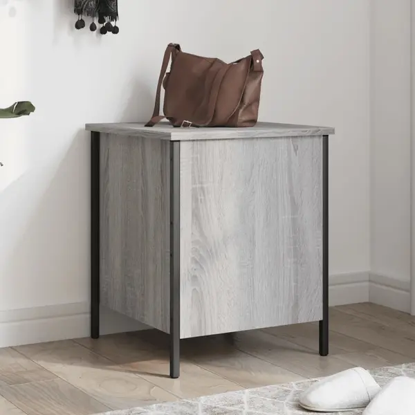 Gossi banca de depozitare, gri sonoma, 40x42,5x50 cm, lemn prelucrat