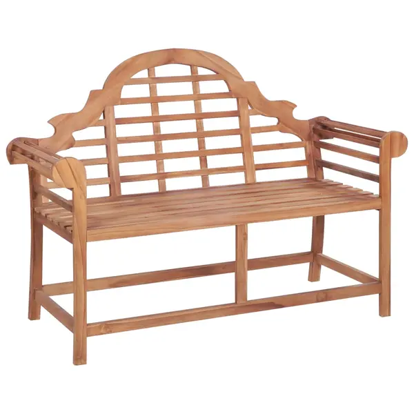Gossi banca de gradina, 127x58,5x92,5 cm, lemn masiv de tec