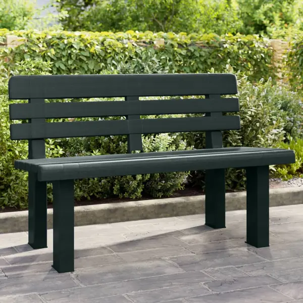 Gossi banca de gradina, alb, 110x52x71 cm, polipropilena