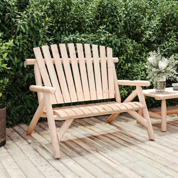 Gossi banca de gradina cu 2 locuri, 119x85x98 cm, lemn masiv molid