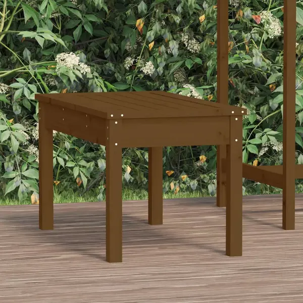 Gossi banca de gradina, maro miere, 80x44x45 cm, lemn masiv de pin