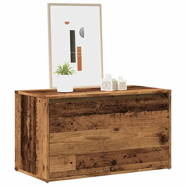 Gossi banca de hol, lemn vechi, 80x40x45 cm, pal