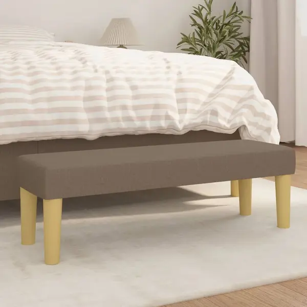Gossi banca, gri taupe, 100x30x30 cm, textil