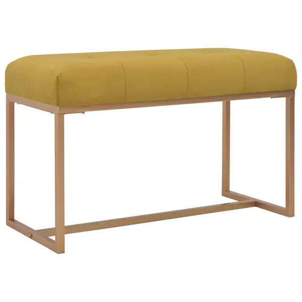 Gossi banca, mustar, 80 cm, catifea