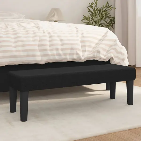 Gossi banca, negru, 100x30x30 cm, textil