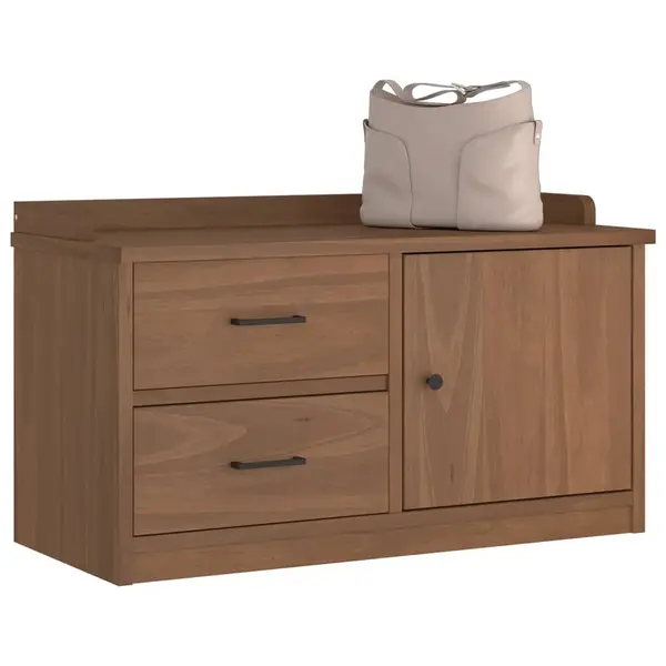 Gossi banca pentru hol „sandnes” 87x40x50 cm din lemn masiv de pin