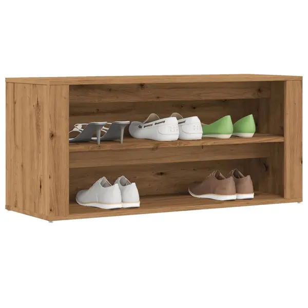 Gossi bancheta pantofar stejar artizanal 100x35x45 cm, lemn prelucrat