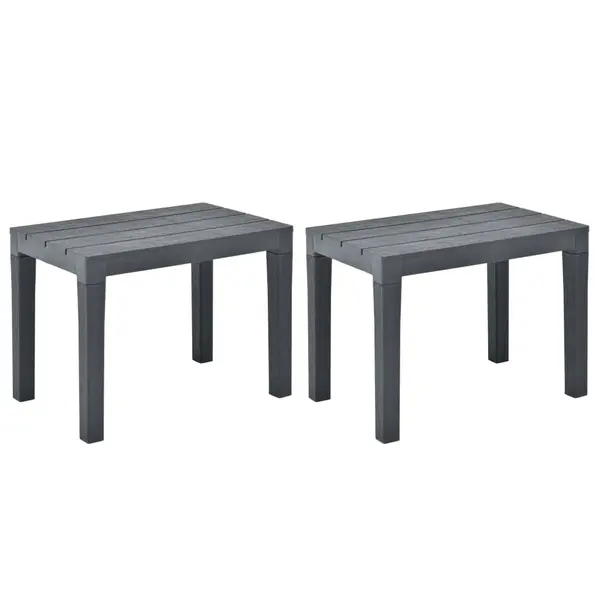 Gossi banci de gradina, 2 buc., antracit, plastic