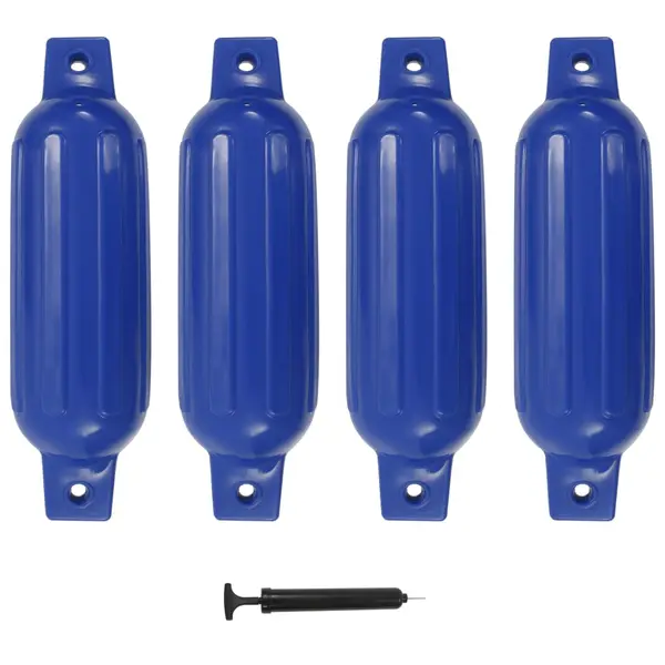 Gossi bara de protectie barca, 4 buc., albastru, 41x11,5 cm, pvc