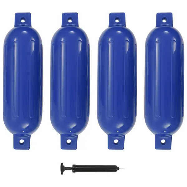Gossi bara de protectie barca, 4 buc., albastru, 51x14 cm, pvc