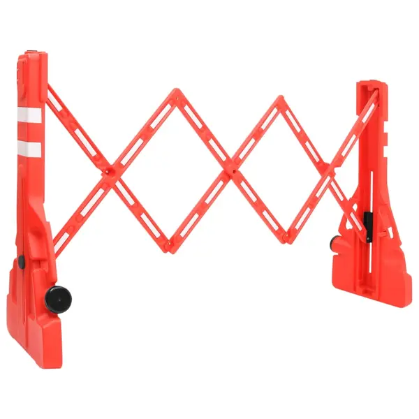 Gossi bariera de trafic pliabila, rosu, 210x50x105 cm