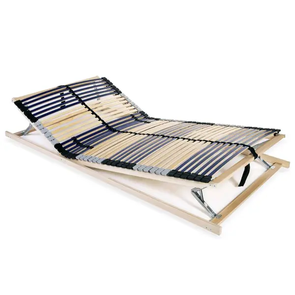 Gossi baza de pat cu sipci, 42 sipci, 7 zone, 120 x 200 cm