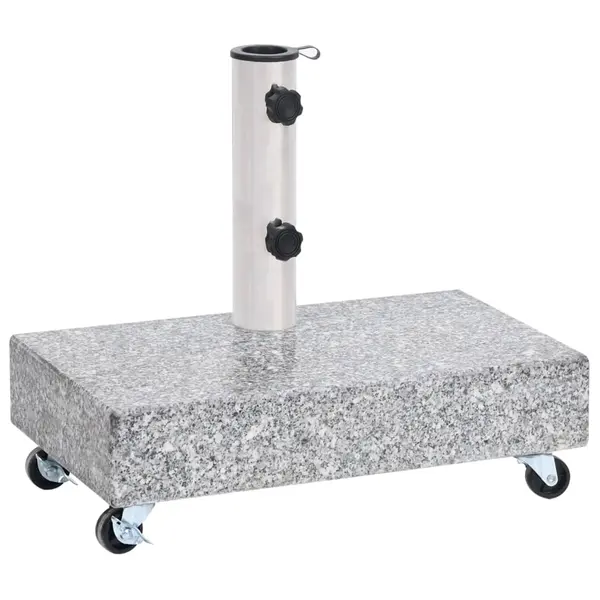 Gossi baza pentru umbrela, gri deschis, 45x25x8,3 cm, granit