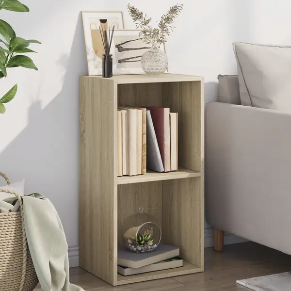 Gossi biblioteca 2 rafturi stejar sonoma 40x30x76,5 cm lemn prelucrat