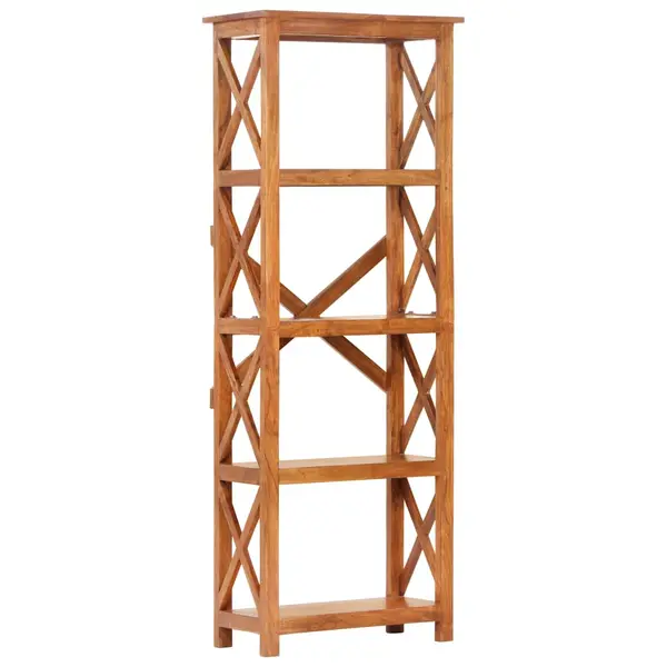 Gossi biblioteca, 60x30x160 cm lemn masiv acaciacu finisaj tip miere
