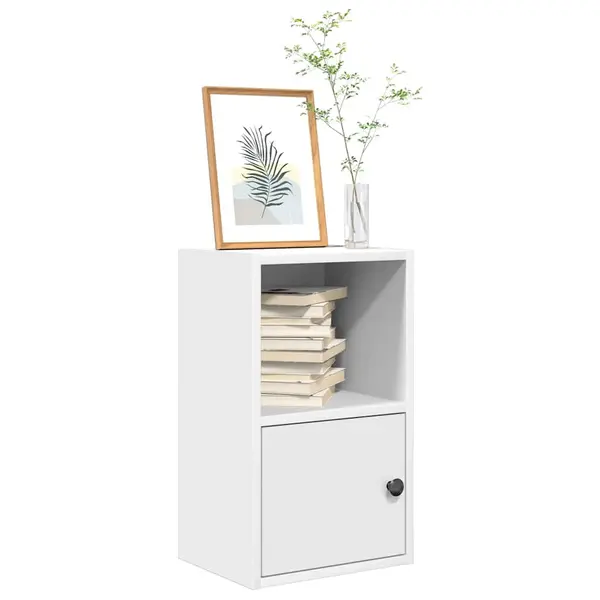 Gossi biblioteca, alb, 31x24x52 cm, lemn prelucrat